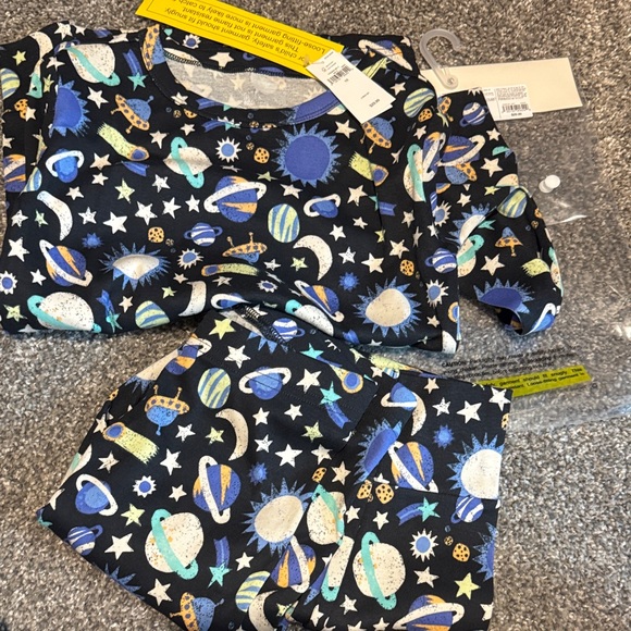 GAP Cosmic Kids Pajama Set - Black and Blue - Picture 2 of 6